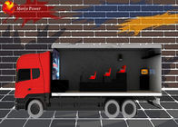 Custom Cabin / Truck Dynamic Mobile 7D Kino Theater z oświetleniem wiatrem przeciwmgielnym
