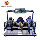 3 miejsc Symulator wirtualnej rzeczywistości Moneta obsługiwana 5D Gra maszyna 9D krzesła kinowe