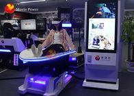 Biały kolor 9D VR Cinema Dynamiczny symulator slajdów z grami w roller coaster