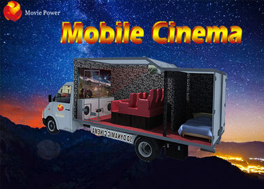 Elastyczny mobilny kinowy samochód ciężarowy / kabina 5D Simulator z metalowym ekranem