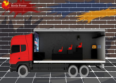 Custom Cabin / Truck Dynamic Mobile 7D Kino Theater z oświetleniem wiatrem przeciwmgielnym