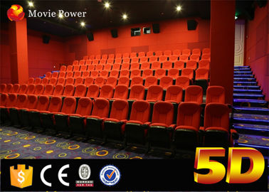 100 miejsc siedzących Elektryczny system 4d Motion Theatre Seat Z deszczem Snow Snow Wind Fire