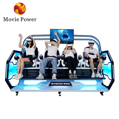 2.5kw Virtual Reality Roller Coaster Simulator 4 miejsc 9D VR Cinema Space Theater