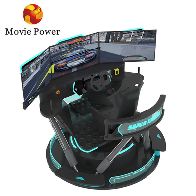 Symulator wyścigów samochodowych Maszyna do jazdy 6 Dof Motion Platform F1 Simulator wyścigów z 3 ekranami