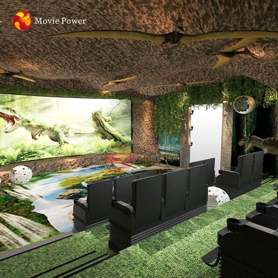 Dynamiczny interaktywny symulator VR Dinosaur 4D 5D Teatr wciągające wrażenia