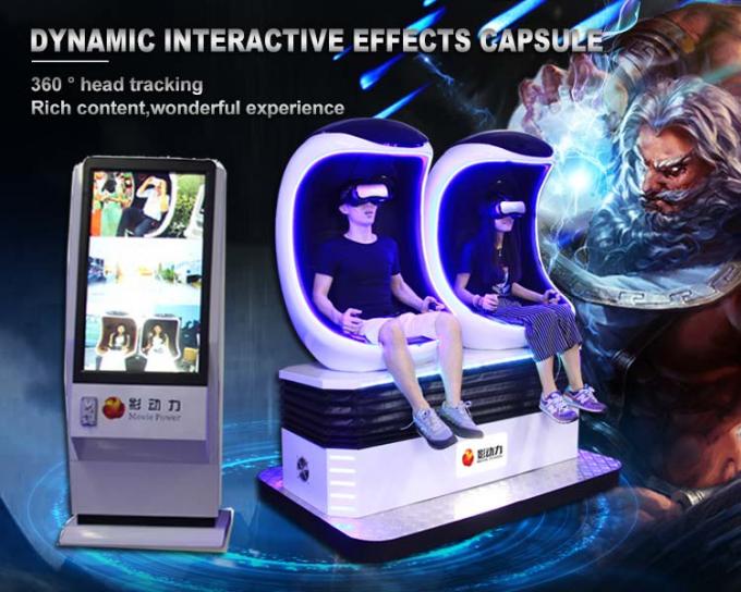 Double Seats Virtual Reality Simulator Vr Gaming Roller Coaster 2 graczy dla dzieci Park 0