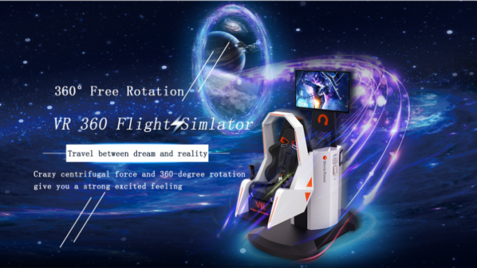 Roller Coaster 360 Flight Simulator / 9d Vr Motion Simulator Krzesło Materiały z włókna szklanego 0