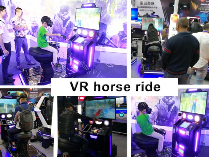 VR symulator jazdy konnej maszyna do ćwiczeń Dynamic Kids Shooting 9d VR Gaming Equipment 1