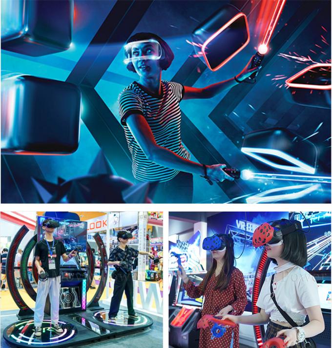 Indoor Virtual Reality Dynamic 2 Players 9d VR Game Simulator Machine 1