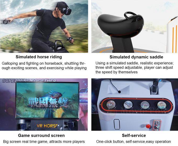 Gry na monety VR Virtual Reality Simulator Horse 9D Experience Symulacja wyścigów gier 1