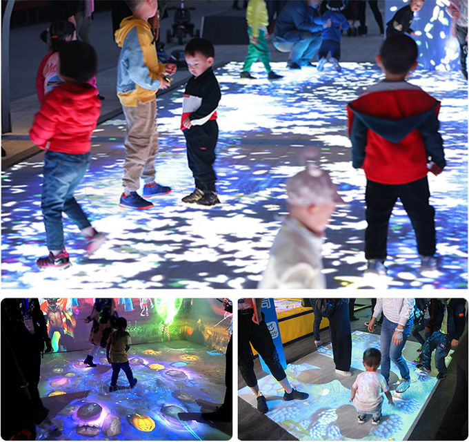 Gry dla dzieci Wyposażenie placów zabaw dla dzieci System projekcji podłogowej 3D 1