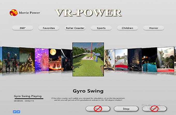 Movie Power 9D VR Cinema Simulator 4-osobowa kolejka górska Wirtualna rzeczywistość Zręcznościowa maszyna do gier 1