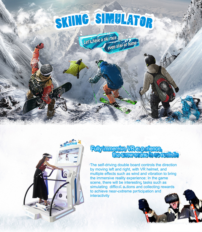 Maszyna do gry w wirtualnej rzeczywistości 9d Vr Ski Simulator 0