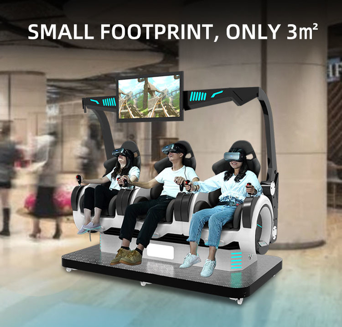 3 miejsc Symulator wirtualnej rzeczywistości Moneta obsługiwana 5D Gra maszyna 9D krzesła kinowe 5