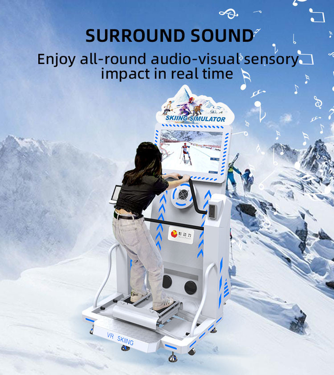 Symulator narciarstwa w pomieszczeniach zamkniętych Simulator deski śnieżnej Simulator 9d Wirtualna rzeczywistość VR Simulator Maszyny Parki rozrywki 4