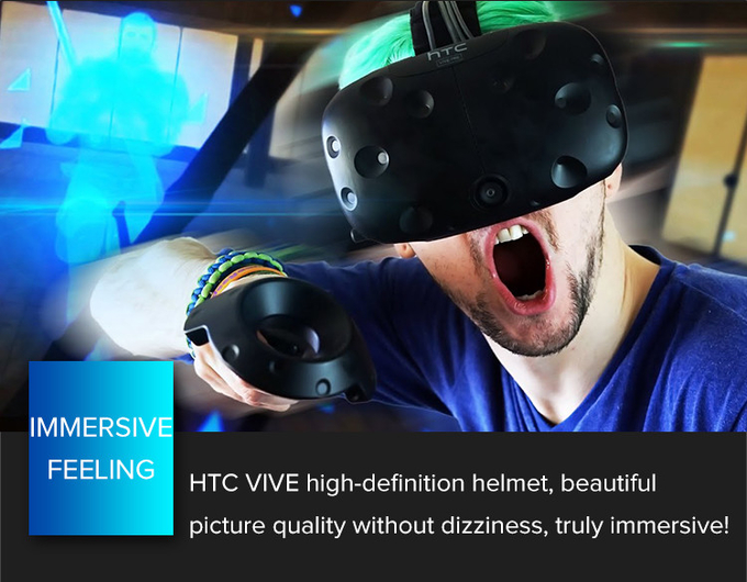 VR Strzelaniny 9D VR Interaktywne gry z monetami Operacja System płatności kartą dla VR Park 3