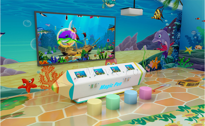 Wieloosobowe gry dla dzieci 3d Interaktywny projektor AR Wnętrza dziecięce Maszyna do gier malarskich 3