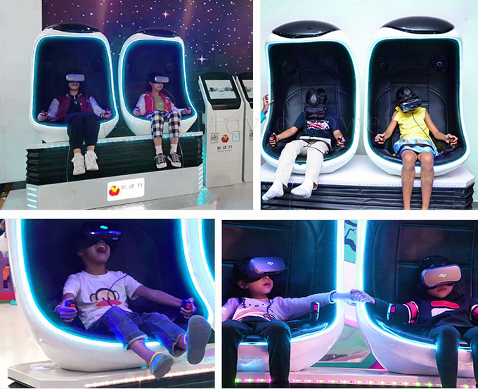 2 gracze Wirtualna rzeczywistość 9d Egg Chair 9d Vr Roller Coaster Gra maszyna symulator ruchu symulator platformy 1