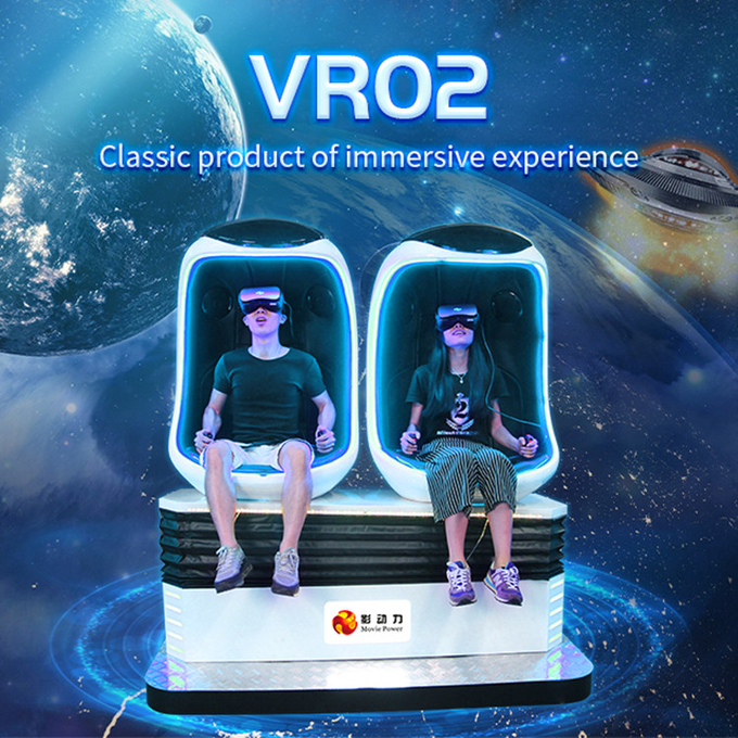 2 gracze Wirtualna rzeczywistość 9d Egg Chair 9d Vr Roller Coaster Gra maszyna symulator ruchu symulator platformy 0