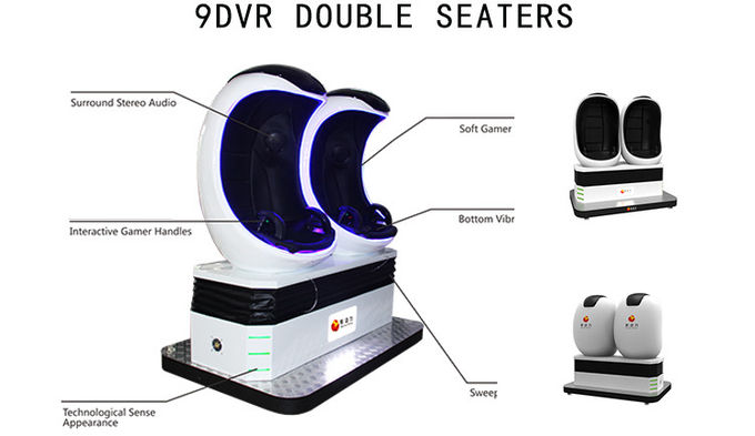 Interaktywna gra symulacyjna 9D Virtual Reality Cinema 2 miejsca Gra o 360 stopniach 1