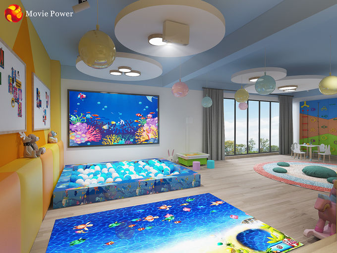 Rozrywka dla dzieci Gry 3D naziemny interaktywny projektor hologramowy 1