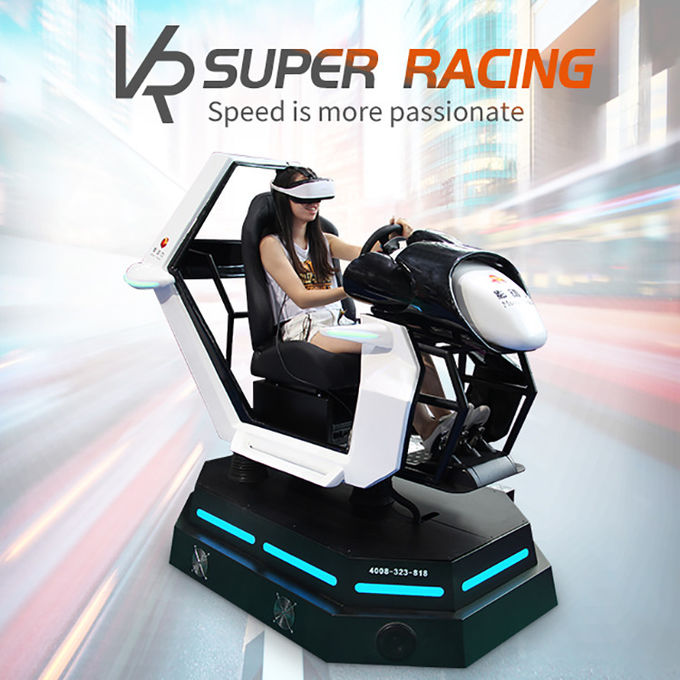 Park rozrywki Wirtualna rzeczywistość Wyścigi maszynowe 9d Vr Symulator jazdy samochodem 0
