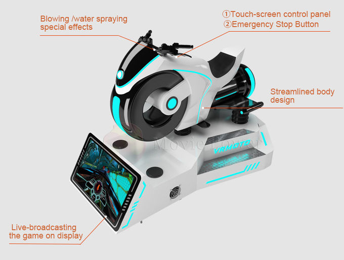 Super VR Motorcycle Race Car Simulator Gra 9d kino wirtualnej rzeczywistości 0