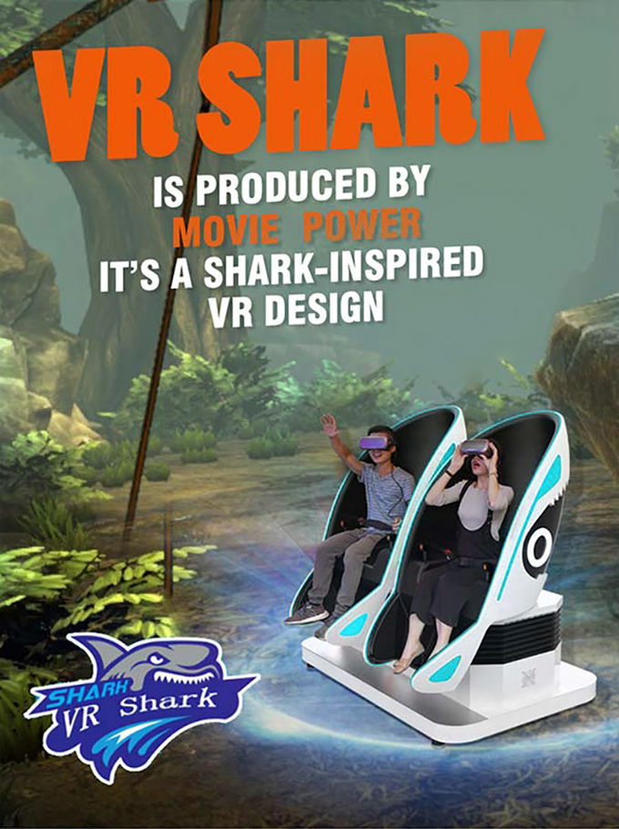 Rzeczywistość wirtualna Amusent Park Produkt 2 miejsca 9d Egg Vr Chair Cinema Simulator 0