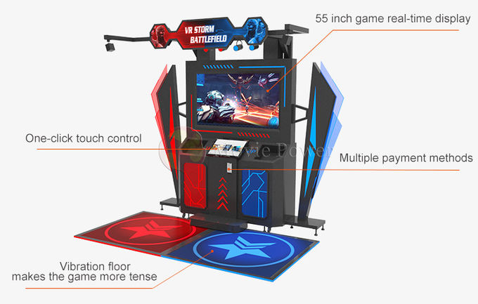 Infinity Battle VR Strzelanina Wieloosobowa 9d Strzelec Simulator Broń Arcade Game For Commercial 2