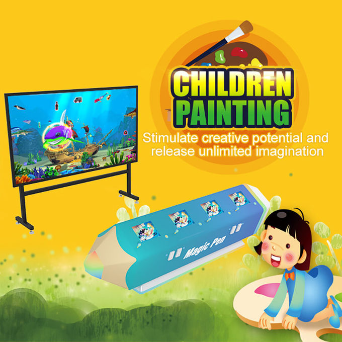 Wyposażenie parku rozrywki Dzieci AR Interaktywny system projekcji gier Malowanie 0