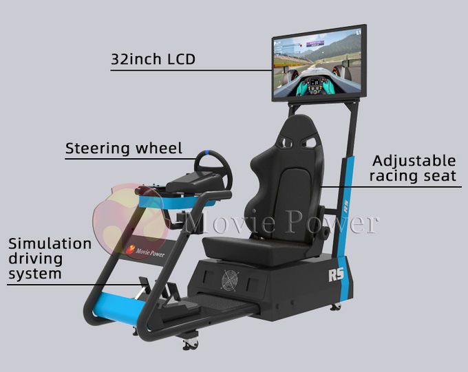 Small Home Gaming Hydraulic VR Racing Simulator Sprzęt kierowcy samochodu 0,5 kW 2