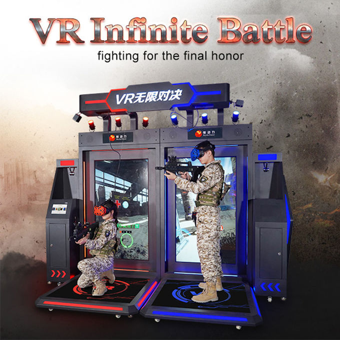 Interaktywny symulator wirtualnej rzeczywistości dinozaurów Multi Player Gun Shooting Game Machine 0