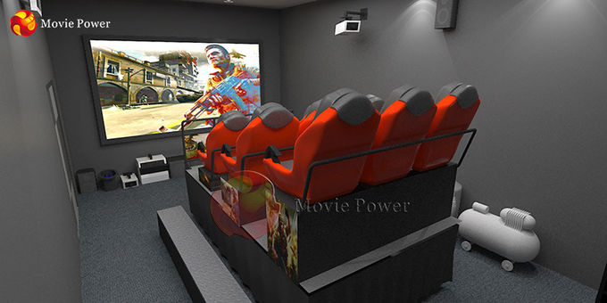 200 miejsc 7D Cinema Movie Power Interactive Gun Game Simulator System 0