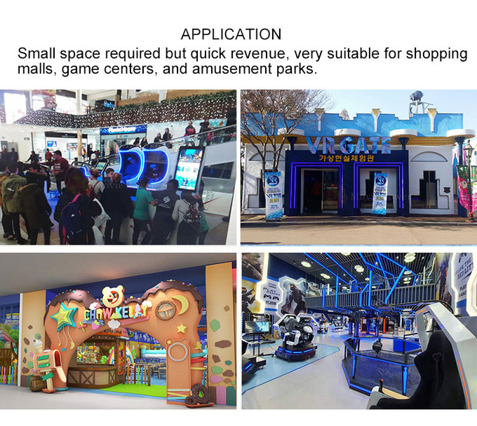 4 graczy 9D VR Cinema Theatre Roller Coaster do wewnętrznego parku rozrywki 1
