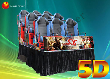 Profesjonalne ruchome / dynamiczne fotele hydrauliczne 5D Movie Theater 220V 2.25KW