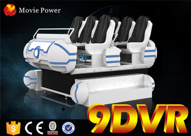 Ekskluzywne filmy / gry 9D VR Cinema Family 6 miejsc 6DOF Motion Chair z włókna szklanego