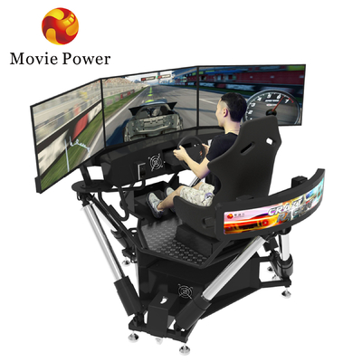Przenośny symulator jazdy z 3 ekranami 6 DOF Racing Cars Arcade Dynamic Motion Drive Equipment