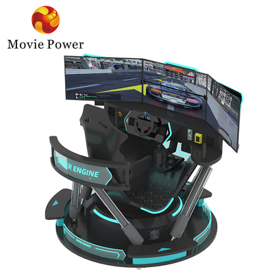 Simulator samochodowy 9d Vr 6 Dof Simulator wyścigowy Wirtualna rzeczywistość Arcade Gra maszyna z 3 ekranami