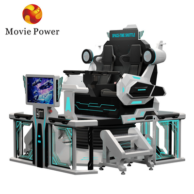 Bezpieczeństwo 9d VR Cinema 2 Seats Vr Roller Coaster Simulator Chair 360 Motion Ride