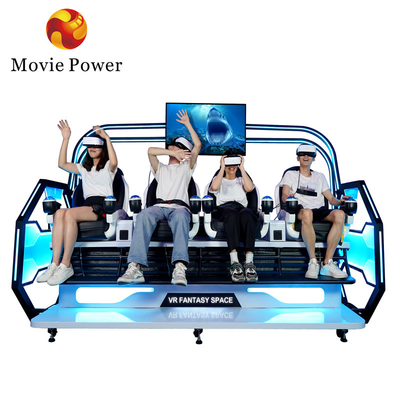 Park rozrywki 9d VR Simulator 4 Player Arcade Machine 9d Vr Krzesło Kino
