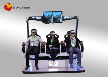 Symulator rozrywki wirtualnej rzeczywistości Kino z okularami 9d / 3 miejsca