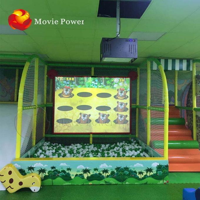 Interaktywne gry 3D dla dzieci z dużymi podłogami ściennymi do gry w krytym parku zabaw 0