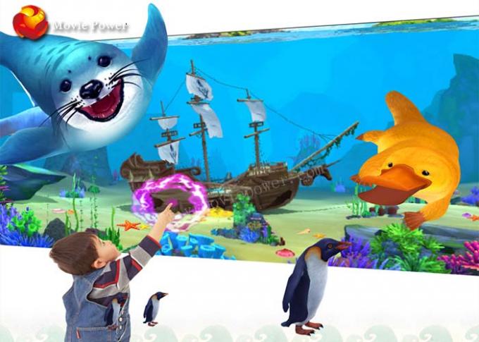 Park rozrywki VR Kryty interaktywna projekcja Dzieci Malowanie Maszyna do gier 1,5 KW 0