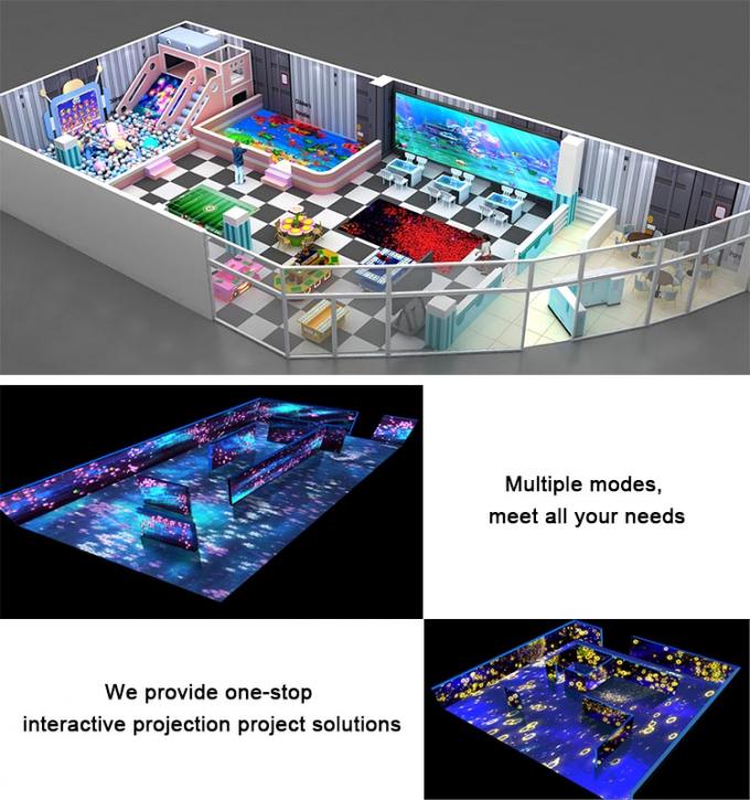 Interaktywny system projekcji podłogi Flower Sea Wirtualny plac zabaw 1