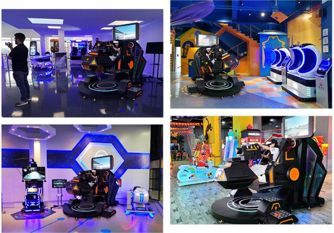 Wciągająca projekcja Indoor VR Roller Coaster 360 Simulator Amusement Game Machine 1