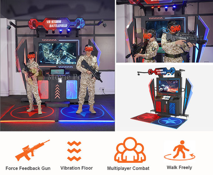 2 graczy Interaktywny stojący symulator wirtualnej rzeczywistości Platforma elektryczna 1