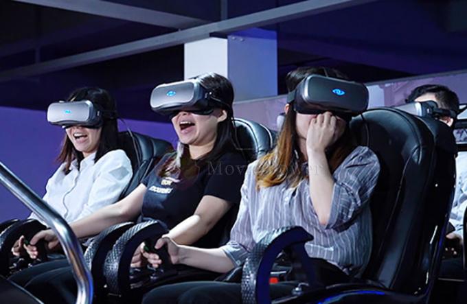 Roller Coaster Amusement 6 Seaters Sprzęt do gier w wirtualnej rzeczywistości 9D 1