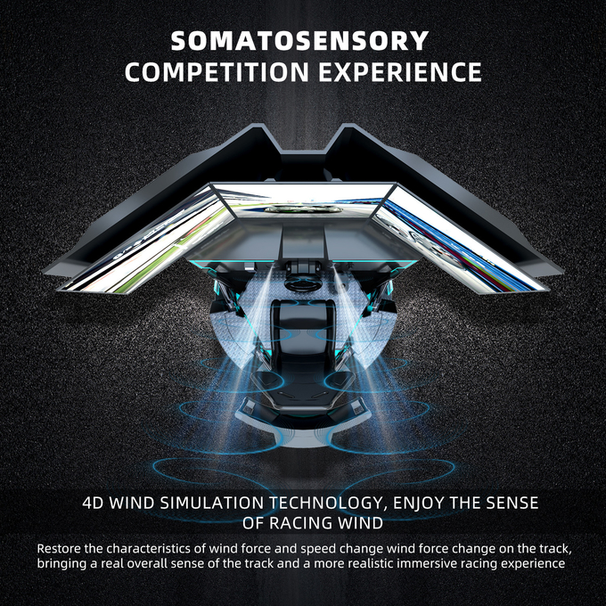 Cena hurtowa VR Racing Simulator Commercial 9D VR Super Speed ​​Car Game Equipment 6