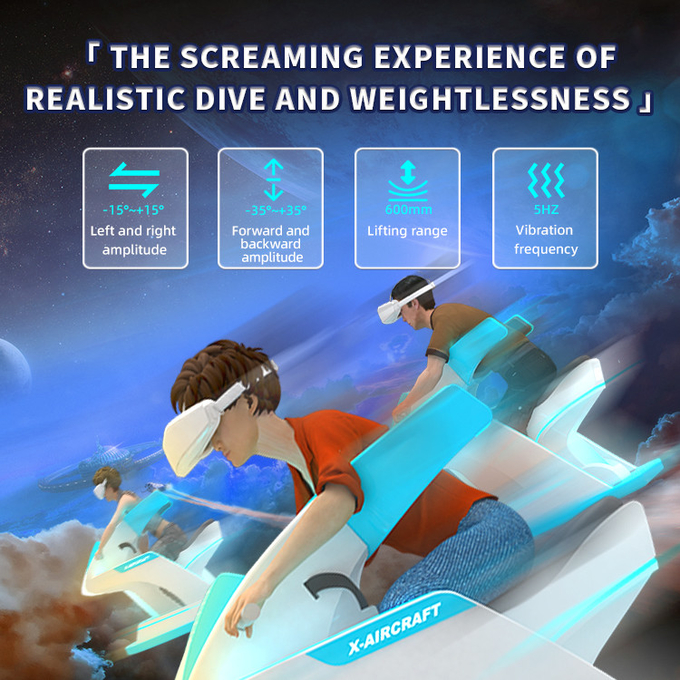 2 miejsca VR Flight Simulator Full Sense 9d Virtual Reality Game Cinema 3