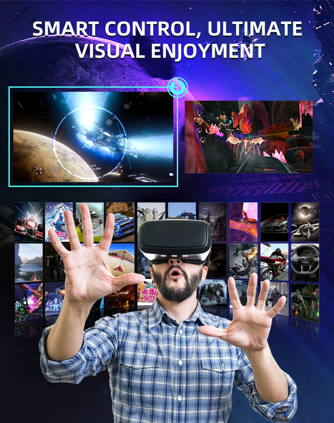 VR 360 Flying Cinema 2 miejsca 9D VR Roller Coaster Simulator 360 stopni obrotowy VR Game Machine 5